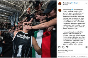 Iffe Lundberg saluta la Virtus Bologna: Per sempre virtussino. Amarsi ancora