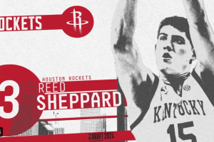 Reed Sheppard is the third pick of the NBA Draft 2024 by the Houston Rockets