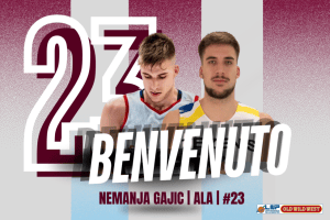 Nemanja Gajic e la Sebastiani insieme! L’ala in campo con la #23. “Ho voglia di migliorarmi”