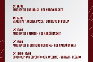 Hdl Nardò, il programma della pre-season
