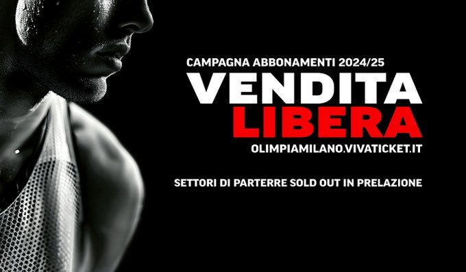 Olimpia Milano abbonamenti 2024/25