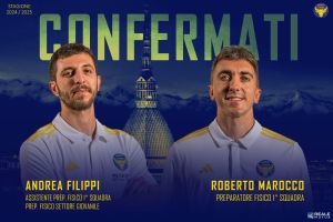 Reale Mutua Basket Torino, confermati i preparatori fisici Roberto Marocco e Andrea Filippi
