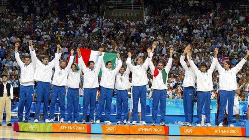 Italbasket, 20 anni fa l'argento olimpico di Atene