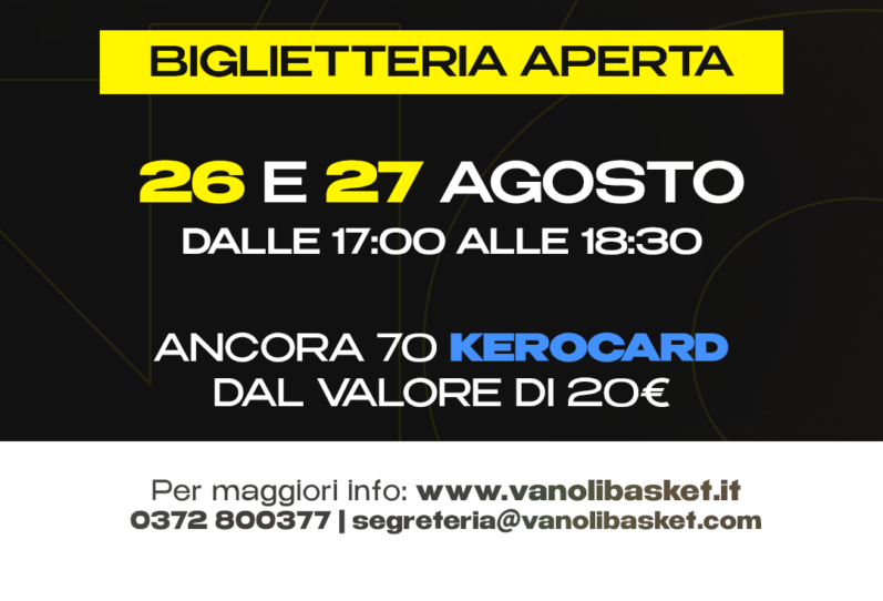 Vanoli Cremona Campagna abbonamenti