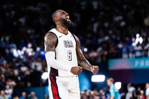 LeBron James is the first player ever to record two triple-doubles at the Olympics