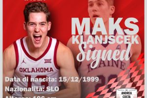 Andrea Costa Imola annuncia Maks Klanjscek