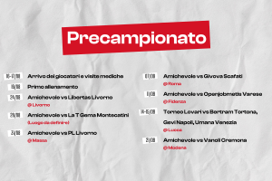 Estra Pistoia Basket 2000, ecco tutte le date della pre-season