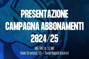 Napoli Basket, domani la presentazione della campagna abbonamenti
