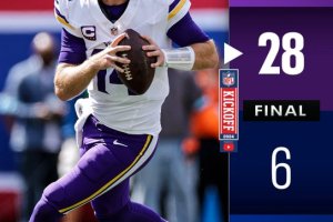 Sam Darnold lancia 2 TD, i Vikings battono i Giants