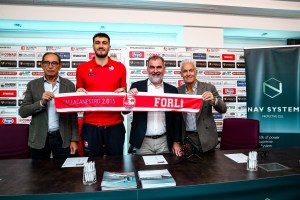 Pallacanestro Forlì 2.015: Angelo Del Chiaro presentato nella sede di Nav System