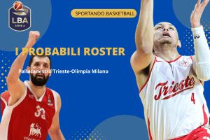 LBA 1ª giornata | Pallacanestro Trieste-Olimpia Milano, i probabili roster