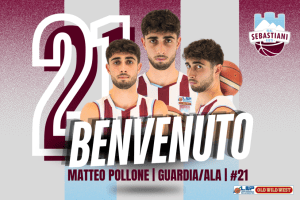 Matteo Pollone è un nuovo giocatore della Real Sebastiani Rieti: “Squadra forte e ambiziosa”