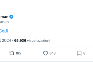 Cedi Osman su X pubblica una clessidra