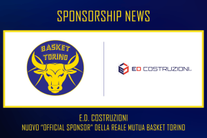 Basket Torino | Nuovo Sponsor “E.D. Costruzioni”