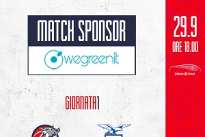 Wegreenit è il Match Sponsor di Urania Milano-Fortitudo Bologna