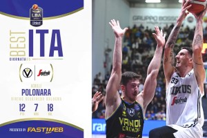 Achille Polonara è il Best Ita Fastweb della 5ª giornata della Serie A Unipol 2024/25