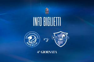 Pallacanestro Brescia-Dinamo Sassari, info sui biglietti