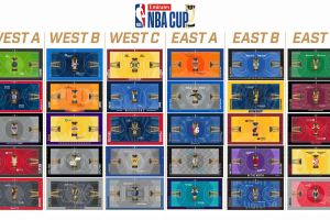 NBA svela i campi da gioco per le 30 squadre della Emirates NBA Cup 2024