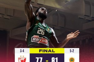 Il Panathinaikos non si intimidisce nella folla di Belgrado: sconfitta in rimonta la Stella Rossa