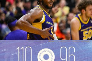 Bronny James, i numeri dell’esordio in G League