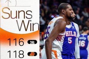 Durant guida i Suns alla vittoria sui 76ers nel giorno del debutto di George
