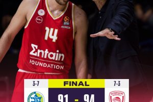 Vezenkov non trema dalla lunetta, l’Olympiacos passa sul campo del Maccabi Tel Aviv