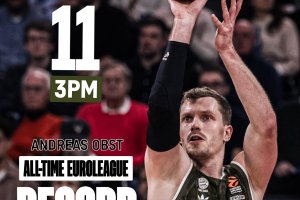 Obst and the record for three-pointers in the EuroLeague: the video of the 11 triples