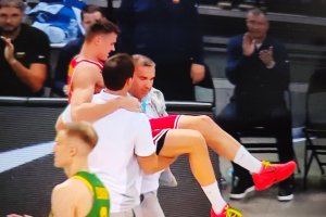 Olimpia Milano’s Neno Dimitrijevic suffered an injury with National Team