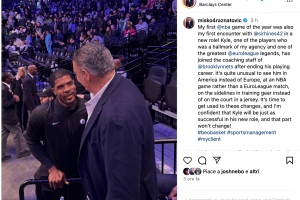 Kyle Hines joins the Brooklyn Nets’ staff. The meeting with Raznatovic