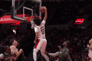 Trail Blazers, Shaedon Sharpe e Donovan Clingan firmano il successo sui Timberwolves