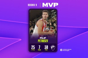 EuroLeague Round 9 MVP: Filip Petrusev, Crvena Zvezda