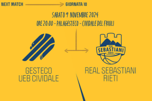 UEB Gesteco Cividale-Real Sebastiani Rieti, la preview
