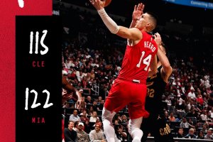 34 di Tyler Herro, gli Heat battono i Cavaliers