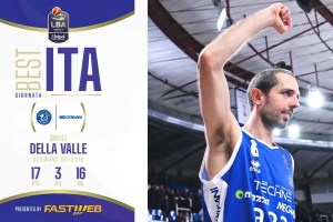 Amedeo Della Valle è il Best Ita Fastweb dell’11a giornata della Serie A Unipol 2024/25