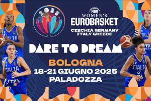 Women’s EuroBasket 2025, da oggi in vendita i biglietti per il girone di Bologna (18-21 giugno)
