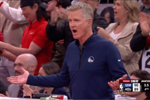 The refereeing decision that infuriated Steve Kerr