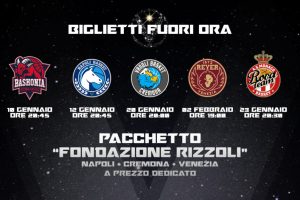 Virtus Bologna: Aperta la biglietteria per le prossime sfide, ecco il pacchetto “Fondazione Rizzoli”