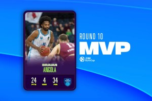 Eurocup Round 10 MVP: Braian Angola
