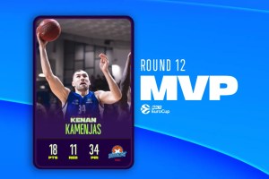 Eurocup Round 12 MVP: Kenan Kamenjas, Buducnost