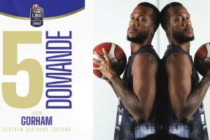 5 domande a… Justin Gorham: “Voglio portare Tortona a vincere un titolo”