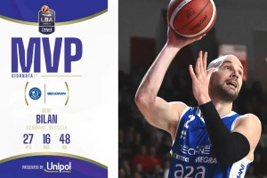LBA Round 17 MVP: Miro Bilan, Germani Brescia