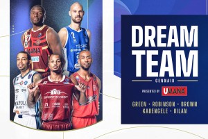 Ecco il Dream Team UMANA del mese di gennaio della Serie A Unipol 2024/25