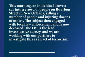 Orrore a New Orleans: dieci morti e trenta feriti nel cuore della città