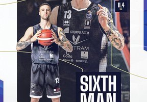 Tommaso Baldasso è il Sixth Man DOLE del mese di dicembre della Serie A Unipol 2024/25