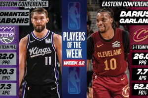 Sabonis, Garland named Western and Eastern Conference Players of the Week