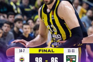 Il career high di Smailagic non basta allo Zalgiris: Guduric guida il Fenerbahce al successo