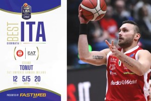 LBA Round 17 Best Ita: Stefano Tonut, Olimpia Milano