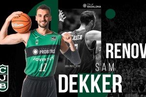Sam Dekker to stay in Badalona until the end of the season