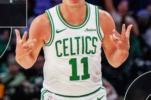 Pritchard infallibile da tre, i Celtics travolgono i 76ers