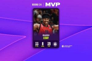 EuroLeague Round 24 MVP: Zach LeDay, EA7 Emporio Armani Milan